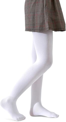 Pareberry Girl's Winter Fleece Lined Thick Microfiber Soft Tights for Kids Age 3-14 in Saudi Arabia
