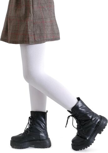 Pareberry Girl's Winter Fleece Lined Thick Microfiber Soft Tights for Kids Age 3-14 in Saudi Arabia