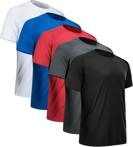 CE' CERDR Mens Workout Shirts Quick Dry Performance Short Sleeve Athletic Shirts in Saudi Arabia