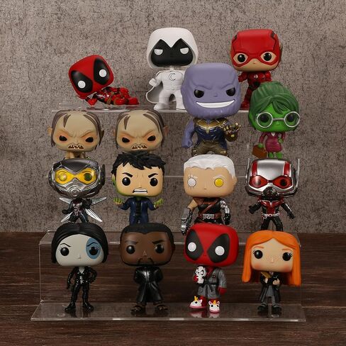 رف أكريليك مقاس 9 بوصة لمنظم العطور، أرفف Funko POP من 4 طبقات، حامل عرض متدرج منظم كولونيا، عرض أكريليك للديكور والمنظم in Kuwait
