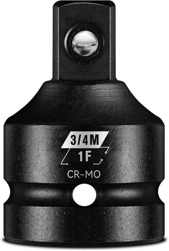 1/2"F To 3/4"M Impact Socket Adapter, Cr-Mo Steel Exceeds ANSI Standards, Square Drive Reducer for Impact Driver Wrench in Kuwait