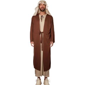 DFZ Jesus Costume for Adult Halloween Saint Joseph Biblical Shepherd Nativity Cosplay Costumes