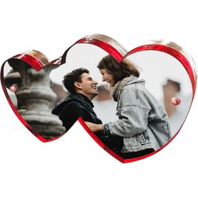 Canetti Double Heart Frame Red - Wall Hanging Picture Frames
