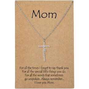 RAYSTAR Christmas Gifts - Faith Cross Necklace for Women Religious Christian Jewelry Gifts for Women Girls Mom Wife Grandma,Unique Birthday Gifts for Women