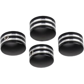 Head Bolt Covers Caps, Head Bolt Covers Caps, Compatible with Harley-Davidson All Twin Cam Models, fit for Big Twin 1340 Evo Models, Sportster Models, Black+Chrome