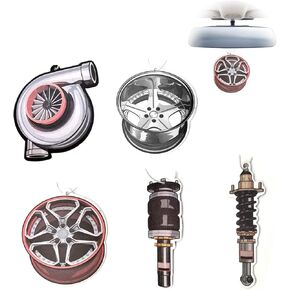 5Pcs Car Air Freshener Incense Chips Scented Ornament Car Auto Parts Hanging Slice, Automotive Interior Accessories Party Favors for Women Man