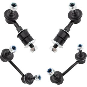 BOXI 4pc Rear Sway Bar End Links and Front Stabilizer Bar Link Kit K90468 K9824 Front Rear Sway Bar Link Kit for Nissan Altima 1993 1994 1995 1996 1997 1998 1999 2000 2001 Sedan 4-Door 2.4L l4