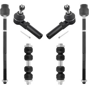 BOXI (Set of 6) Front Stabilizer Sway Bar End Links + Front Inner & Outer Tie Rod Ends Kit Fit for Dodge Neon 1995 1996 1997 1998 / for Plymouth Neon 1995 1996 1997 1998 | Replace K7305 ES3173 EV324
