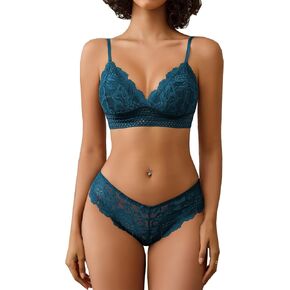 Avidlove Lingerie Set for Women Sexy Lace Bra and Panty Sets 2 Piece Lace Bralette Set