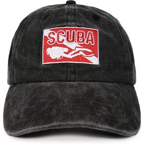 InnoBeta Scuba Diving Gifts for Men Women Diving Lovers, Adjustable Vintage Baseball Cap Washed Cotton Embroidered Hat, Diving Coaches or Learners as Birthday