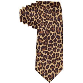 COLORFULSKY Fashion Cool Cheetah Leopard Necktie for Men, Casual Gentleman Necktie, Suit Ties