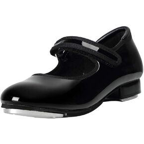 Linodes Easy Strap Tap Shoe Dance Flats for Girls and Boys (Toddler/Little Kid/Big Kid)