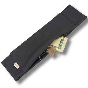 Zipper Pocket Headband for Women | Hidden Zipper Pocket Storage for Cash, Keys, Chapstick | Gym and Workout Accessory, Birthday Gifts, Bridal Gifts, 1 Pack (Athletic Black)