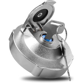 Fuel Tank Cap with 2 Keys Replace 15521-00500 1552100500, Gas Cap Fit for Takeuchi TB014 TB015 TB016 TB125 TL26 TL120 TL126 TL130 TL140 TL150 TL220 TL230 TL240 TL250 Excavators Track Loaders