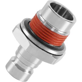 Engine Coolant Drain Check Valve with Gasket Radiator Rad Springlock Drain Valve Coupler Quick Coupling Compatible with Mack Volvo Trucks Replace# 1676622
