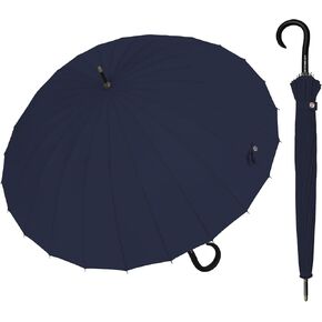 Rain Cats Windproof Umbrella Stick Umbrella 24 Ribs Large Umbrella Long Umbrella Cane Umbrella Umbrellas for Rain Large Size (CBYS-Rose)