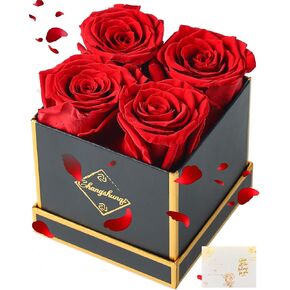 Changshunqi Forever Flowers, Fresh Preserved Roses in a Box, Eternal Rose Flowers for Delivery, Forever Preserved Roses Gifts for Her Mother Women Wife Mothers Birthday Christmas Valentines Day