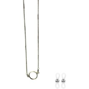 Glasses Holder Chain Loop Eyeglasses Holder Necklace Ring for Women Glasses Holder Strap Chain Reading Glasses Sunglasses Necklace for Men
