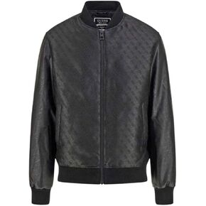 GUESS Men's Quattro G Varsity Bomber Jacket