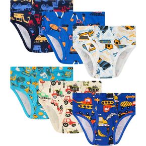 100% Cotton Soft Boys Briefs Size 2T-12Yrs Underwear (6-Pack)