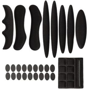 27 Pcs Black Helmet Padding Foam Kit Bicycle Helmet Replacement Pads Helmet Foam Pads Set for Motorcycle Cycling Helmet Padding Foam Helmet Foam Pads Helmet Pad Replacement Helmet Accessories