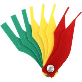 Kopida Brake Lining Thickness Gauge, Car Automotive Brake Pad Measuring Ruler, Wear Meter Thickness Gauge Tester Scale Automotive Feeler Gauge