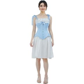 Medieval Renaissance Costume Retro 19th Bodysuit for Women