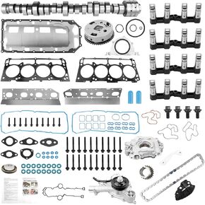 MDS 5.7L Hemi Camshaft Lifter Kit With Oil Pump Water Pump Set,Compatible with 2009-2010 Dodge Ram 1500 Durango Chrysler Aspen 2011-2015 Ram 1500,Replace# 53022263AF 5038684AA 53021622BH