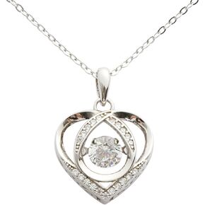 sterling silver contour pendant necklace, girl's jewelry 18 necklace, fashionable accessory necklace, can be the gift for girls.