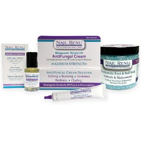 Miconazole Antifungal Cream | Skin and Foot Fungus Treatment Extra Strength | Miconazole Nitrate 2% for Jock Itch, Ringworm, and Athletes Foot (1oz)