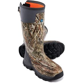 Hunting Boots for Men, Waterproof Rubber Boots with Steel Shank, 5mm Neoprene Camo Insulated Outdoor Hunting Boots (Size 5-14)