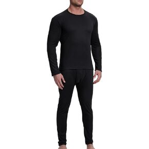 ملابس داخلية حرارية من Riverruns للرجال مبطنة بالصوف مجموعة جونز طويلة وسفلية سراويل ساخنة طبقة أساسية شتوية للطقس البارد in Kuwait