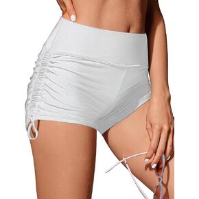 Women's Swim Board Shorts Bathing Suit Adjustable Side Tie with Liner UPF50+ Quick Dry Swimsuit Bottom Trendy