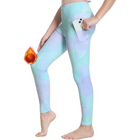ANIVIVO Girls' Fleece Lined Leggings Water Repellent Kids Winter Warm Yoga Pants Youth High Waisted Athletic Legging