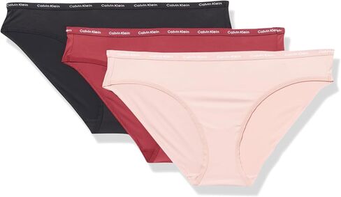 Calvin Klein Women's Luxe Comfort Micro Stretch Bikini Panties, 3 Pack in Kuwait
