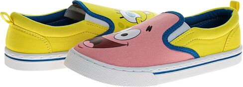 أحذية رياضية Sponge Bob Canva LowTops - أحذية رياضية Spongebob Squarepants منخفضة الأعلى للأطفال الأولاد والبنات (مقاسات 12-13 طفل صغير / 1-4 طفل كبير) in Saudi Arabia