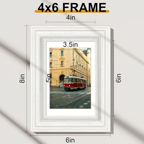Vittanly 8x10 Picture Frames Set of 2, Display 5x7 Pictures with Mat or 8x10 without Mat, Rustic Collage Photo Frames for Wall or Tabletop, Gold in Saudi Arabia