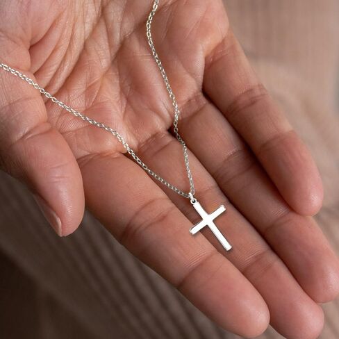 Moodear Cross Necklace for Women - Dainty 925 Sterling Silver/Gold Plated Layered Cross Pendant Simple Small Necklaces for Women Trendy Jewelry Gifts in Saudi Arabia