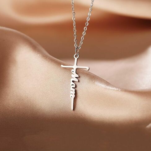 RAYSTAR Christmas Gifts - Faith Cross Necklace for Women Religious Christian Jewelry Gifts for Women Girls Mom Wife Grandma,Unique Birthday Gifts for Women in Saudi Arabia