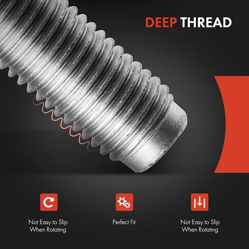 A-Premium M12-1.50 Wheel Studs Compatible with Dodge Stratus 2001-2006 Neon 2002-2005 SX 2.0 2003-2005 Chrysler Sebring PT Cruiser Neon 5-PC Set in Kuwait