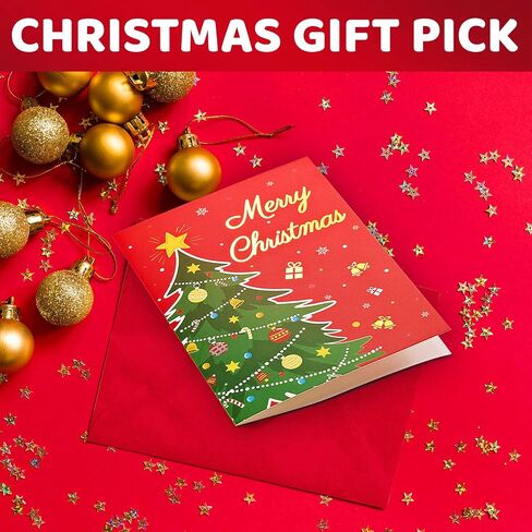 HAPPYPOP Christmas Gifts Stocking for Kids - Gingerbread Candy Socks, Xmas Gifts With Greeting Card in Saudi Arabia