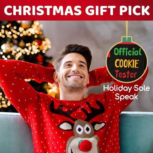 HAPPYPOP Christmas Gifts Stocking for Kids - Gingerbread Candy Socks, Xmas Gifts With Greeting Card in Saudi Arabia
