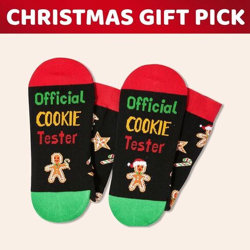 HAPPYPOP Christmas Gifts Stocking for Kids - Gingerbread Candy Socks, Xmas Gifts With Greeting Card in Saudi Arabia