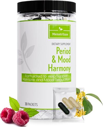 Mood Support & Hormone Balance for Women, Plant-Based Menopause Support & PMS Relief with Magnesium, Black Cohosh, St Johns Wort, Vitex, Ashwagandha &B6 Vitamins, 30 Serves in Saudi Arabia