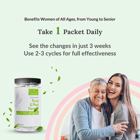 Mood Support & Hormone Balance for Women, Plant-Based Menopause Support & PMS Relief with Magnesium, Black Cohosh, St Johns Wort, Vitex, Ashwagandha &B6 Vitamins, 30 Serves in Saudi Arabia