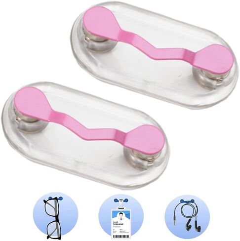 2 Pack Magnetic Eyeglass Holder for Shirt Magnet Sunglasses Holder Reading Glasses Eyeglasses Chains for Clothes in Saudi Arabia