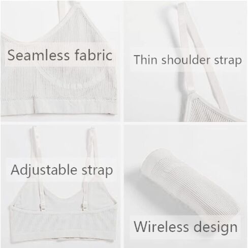 Talmont Bra and Panty Sets For Women, Sexy Seamless Lingerie Underwear for Everyday and Sports, Removable Pads, Ribbed Fabric in Saudi Arabia