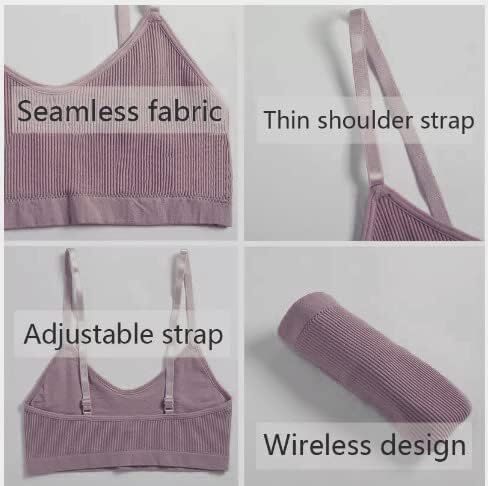 Talmont Bra and Panty Sets For Women, Sexy Seamless Lingerie Underwear for Everyday and Sports, Removable Pads, Ribbed Fabric in Saudi Arabia