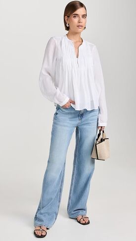rag & bone Women's Amaris Ramie Top in Saudi Arabia