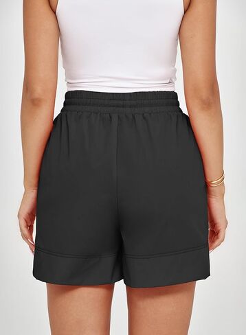 Dokotoo Athletic Shorts for Women Gym Workout Running Shorts Quick Dry with Zipper Pockets Stretchy High Waisted Fitness in Saudi Arabia